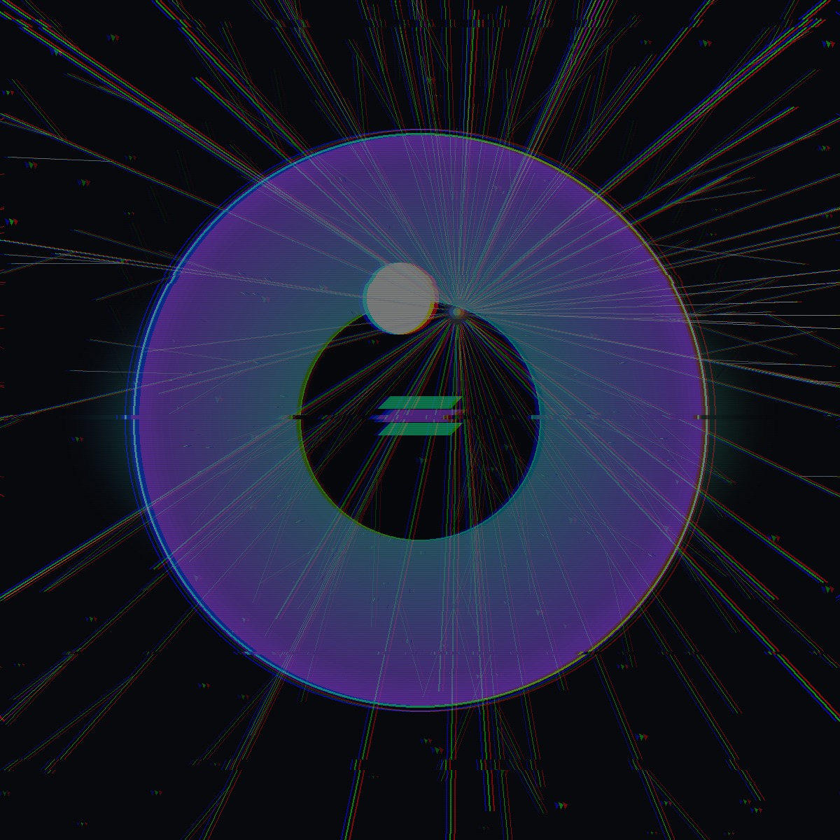 The shattered screen — eye behind broken glass